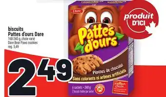 Metro BISCUITS PATTES D'OURS DARE | DARE BEAR PAWS COOKIES offer