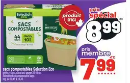 Metro SACS COMPOSTABLES SELECTION ECO | SELECTION ECO COMPOSTABLE BAGS offer