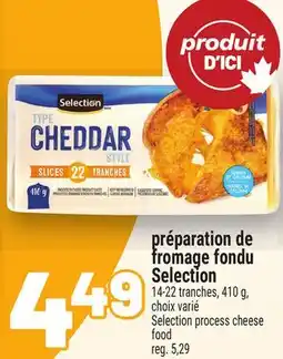 Metro PRÉPARATION DE FROMAGE FONDU SELECTION | SELECTION PROCESS CHEESE FOOD offer