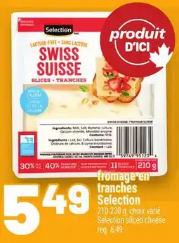 Metro FROMAGE EN TRANCHES SELECTION | SELECTION SLICED CHEESE offer