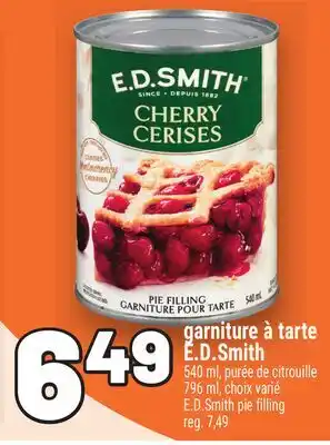 Metro GARNITURE À TARTE E.D.SMITH | E.D.SMITH PIE FILLING offer
