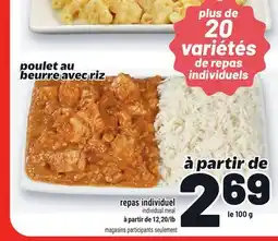 Metro REPAS INDIVIDUEL | INDIVIDUAL MEAL offer