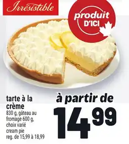 Metro TARTE À LA CRÈME | CREAM PIE offer