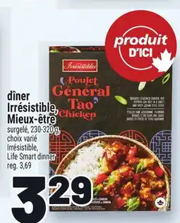 Metro DÎNER IRRÉSISTIBLE, MIEUX-ÊTRE | IRRÉSISTIBLE, LIFE SMART DINNER offer