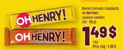 Metro BARRES FORMATS STANDARDS DE HERSHEY offer