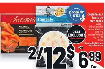 Metro COQUILLE AUX FRUITS DE MER-REPAS | VOIR RÉDUCTION SUR REÇU DE CAISSE offer