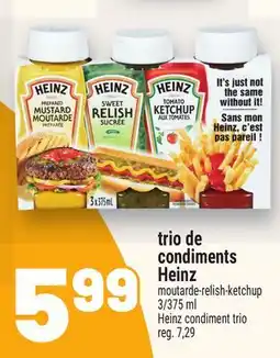 Metro TRIO DE CONDIMENTS HEINZ | HEINZ CONDIMENT TRIO offer