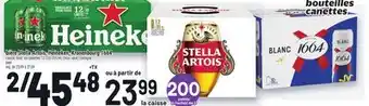 Metro BIÈRE STELLA ARTOIS, HEINEKEN, KRONENBOURG 1664 | BEER offer