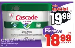 Metro PASTILLES POUR LAVE-VAISSELLE CASCADE | CASCADE DISHWASHER LOZENGES offer