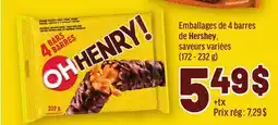 Metro EMBALLAGES BARRES DE HERSHEY offer