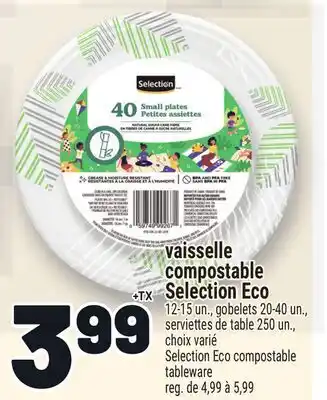 Metro VAISSELLE COMPOSTABLE SELECTION ECO | SELECTION ECO COMPOSTABLE TABLEWARE offer