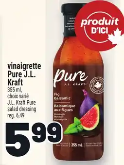 Metro VINAIGRETTE PURE J.L. KRAFT | J.L. KRAFT PURE SALAD DRESSING offer
