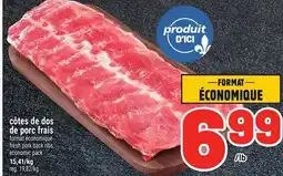 Metro CÔTES DE DOS DE PORC FRAIS | FRESH PORK BACK RIBS offer