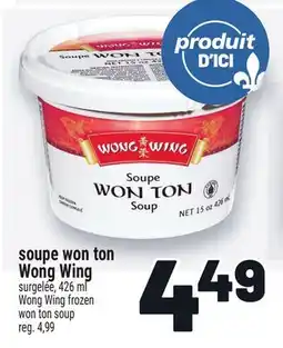 Metro SOUPE WON TON WONG WING | WONG WING FROZEN WON TON SOUP offer
