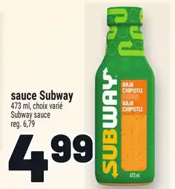 Metro SAUCE SUBWAY | SUBWAY SAUCE offer