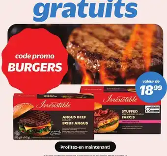 Metro IRRESISTIBLE BURGERS offer