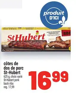 Metro CÔTES DE DOS DE PORC ST-HUBERT | ST‑HUBERT PORK BACK RIBS offer