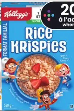 IGA KELLOGG'S CEREAL OR MEAL REPLACEMENT offer