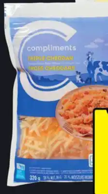 IGA COMPLIMENTS SHREEDED CHEESE offer