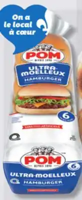 IGA POM ULTRA-MOELLEUX ENGLISH MUFFINS, HAMBURGER offer