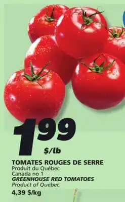 IGA GREENHOUSE RED TOMATOES offer
