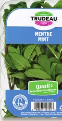 IGA FERMES TRUDEAU FRESH MINT SPRIGS offer
