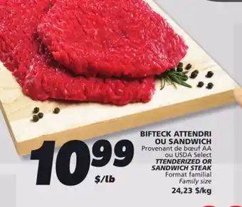 IGA TTENDERIZED OR SANDWICH STEAK offer