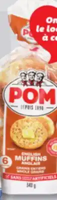IGA POM ENGLISH MUFFINS offer