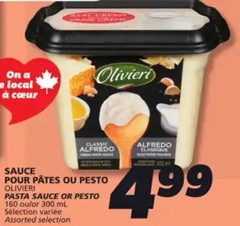IGA OLIVIERI PASTA SAUCE OR PESTO offer