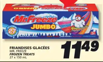IGA MR. FREEZE FROZEN TREATS offer