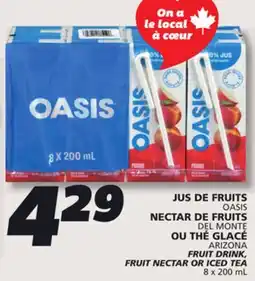 IGA OASIS FRUIT DRINK offer