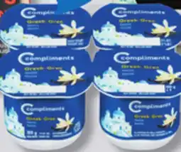 IGA COMPLIMENTS GREEK YOGURT offer