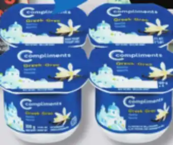 IGA COMPLIMENTS GREEK YOGURT offer