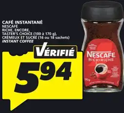 IGA NESCAFÉ INSTANT COFFEE offer