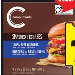 IGA COMPLIMENTS FROZEN BURGER BEEF offer