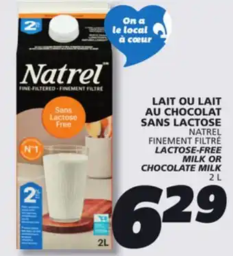 IGA NATREL LACTOSE-FREE MILK OR CHOCOLATE MILK offer