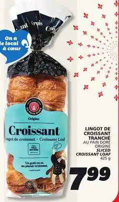 IGA AU PAIN DORÉ ORIGINE SLICED CROISSANT LOAF offer