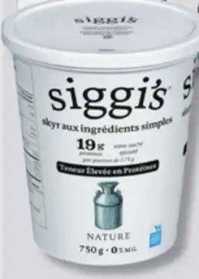 IGA SIGGI'S YOGURT offer