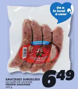 IGA LES GARS DE SAUCISSE FROZEN SAUSAGES offer