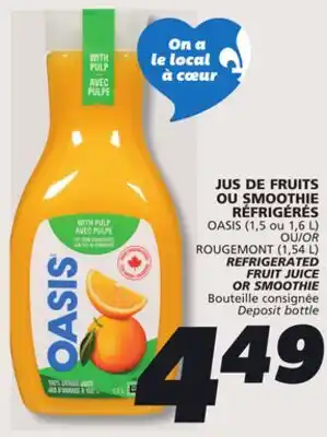 IGA OASIS REFRIGERATED FRUIT JUICE offer