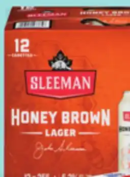 IGA SLEEMAN HONEY BROWN LAGER BEER offer