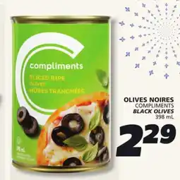 IGA COMPLIMENTS BLACK OLIVES offer