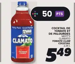 IGA MOTT'S CLAMATO TOMATO CLAM COCKTAIL offer