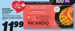 IGA RICARDO FROZEN SALMON BURGERS offer
