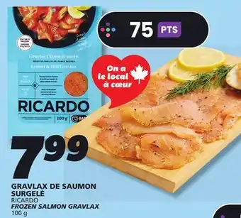 IGA RICARDO FROZEN SALMON GRAVLAX offer