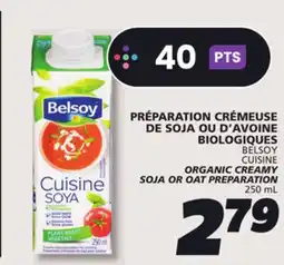 IGA BELSOY CUISINE ORGANIC CREAMY SOJA OR OAT PREPARATION offer