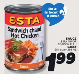 IGA ESTA SAUCE offer