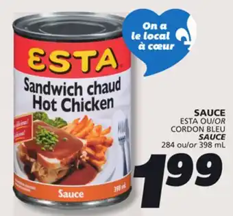 IGA ESTA SAUCE offer