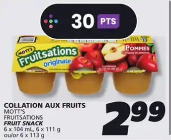 IGA MOTT'S FRUITSATIONS FRUIT SNACK offer