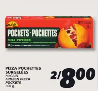 IGA McCAIN FROZEN PIZZA POCKETS offer